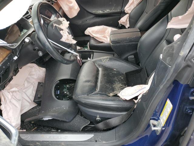 5YJSA1E29GF159035 - 2016 TESLA MODEL S BLUE photo 7