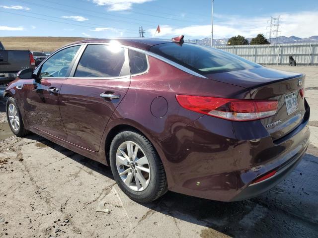 5XXGT4L33GG084763 - 2016 KIA OPTIMA LX BURGUNDY photo 2