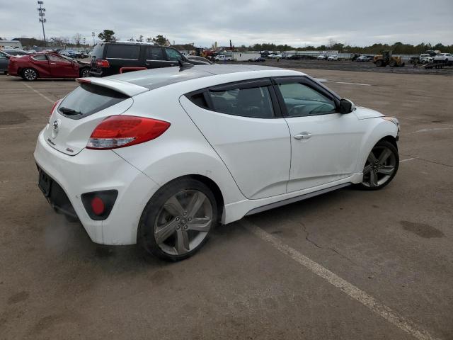 KMHTC6AE6FU234237 - 2015 HYUNDAI VELOSTER TURBO WHITE photo 3