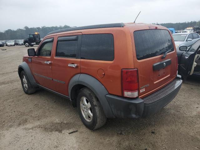 1D8GU28K07W560016 - 2007 DODGE NITRO SXT ORANGE photo 2