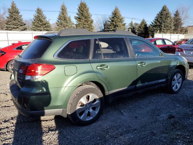 4S4BRDKC9A2328855 - 2010 SUBARU OUTBACK 3.6R LIMITED GREEN photo 3