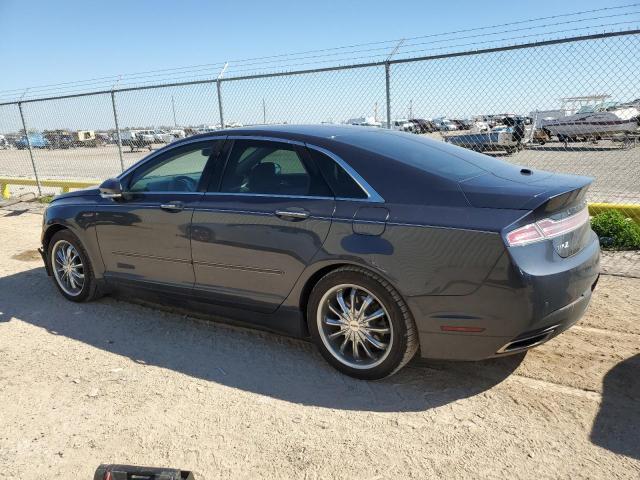 3LN6L2LU7ER811535 - 2014 LINCOLN MKZ HYBRID BLUE photo 2