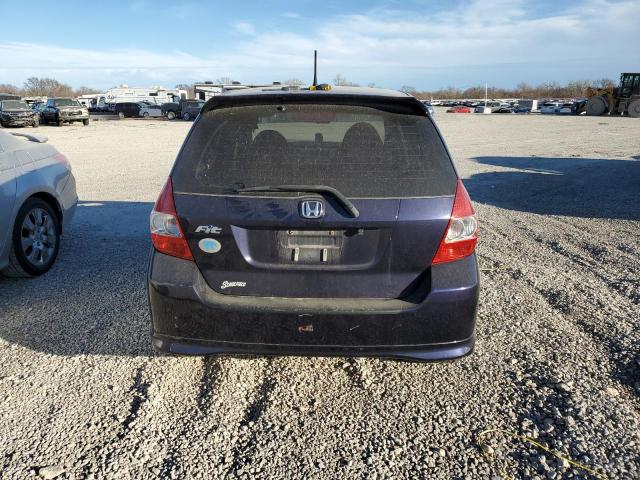 JHMGD38638S055621 - 2008 HONDA FIT SPORT BLUE photo 6