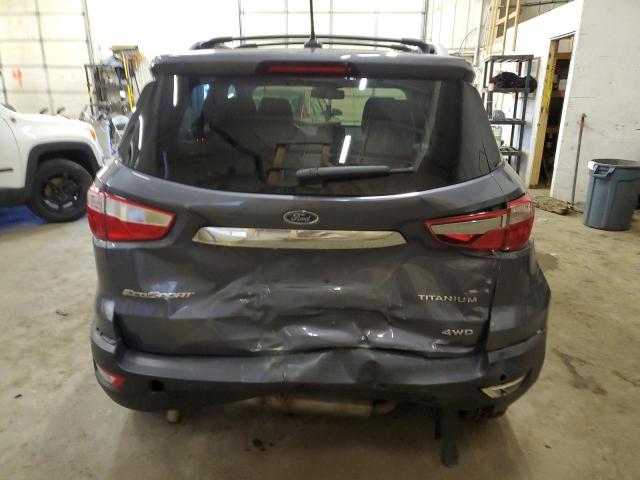 MAJ6P1WL7JC196490 - 2018 FORD ECOSPORT TITANIUM GRAY photo 6