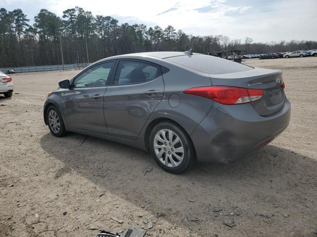 5NPDH4AE8DH193390 - 2013 HYUNDAI ELANTRA GLS GRAY photo 2