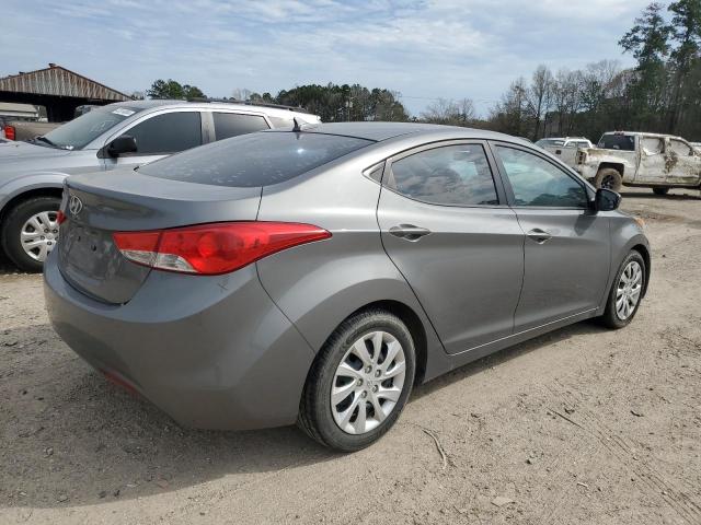 5NPDH4AE8DH193390 - 2013 HYUNDAI ELANTRA GLS GRAY photo 3