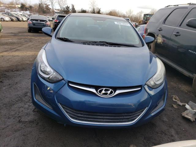 KMHDH4AE8GU486048 - 2016 HYUNDAI ELANTRA SE BLUE photo 5