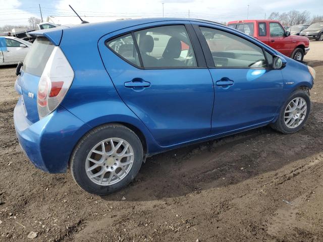 JTDKDTB31C1519904 - 2012 TOYOTA PRIUS C BLUE photo 3