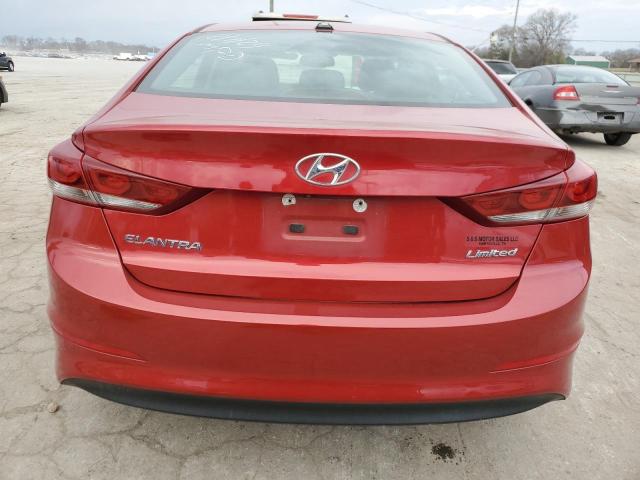 5NPD84LF4HH058239 - 2017 HYUNDAI ELANTRA SE RED photo 6