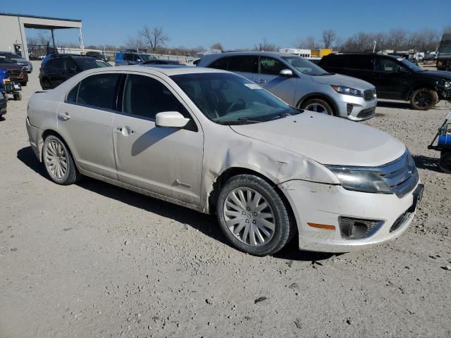 3FADP0L30AR168263 - 2010 FORD FUSION HYBRID WHITE photo 4