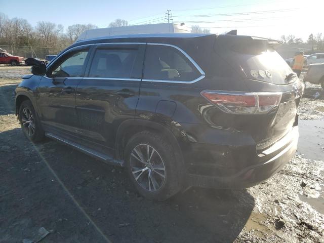 5TDJKRFH9GS278743 - 2016 TOYOTA HIGHLANDER XLE 黑色 照片 2