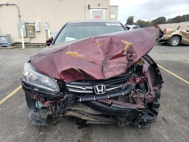 1HGCR2F77DA122987 - 2013 HONDA ACCORD EX BURGUNDY photo 5