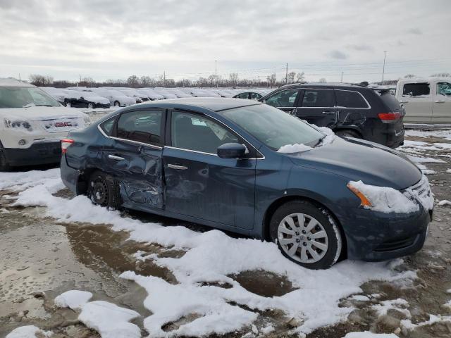 3N1AB7APXEY334443 - 2014 NISSAN SENTRA S BLUE photo 4