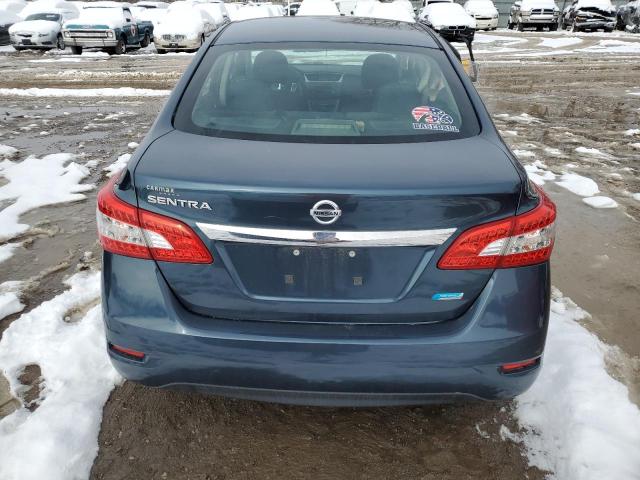 3N1AB7APXEY334443 - 2014 NISSAN SENTRA S BLUE photo 6