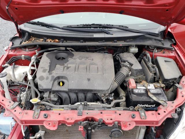 JTDBU4EE3B9168691 - 2011 TOYOTA COROLLA BASE RED photo 11