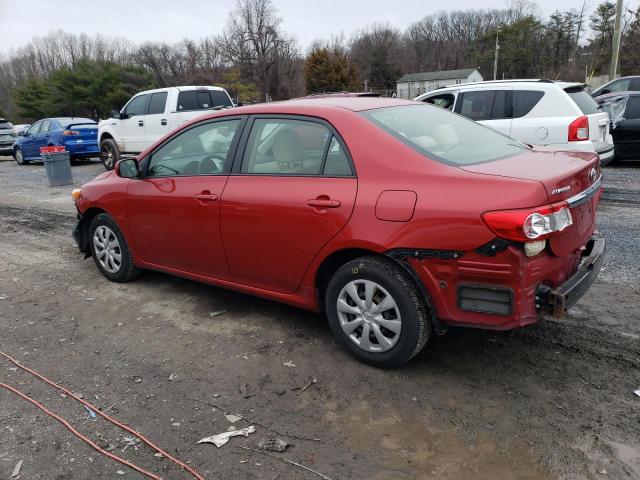 JTDBU4EE3B9168691 - 2011 TOYOTA COROLLA BASE RED photo 2