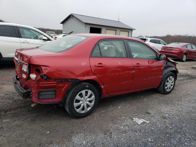 JTDBU4EE3B9168691 - 2011 TOYOTA COROLLA BASE RED photo 3