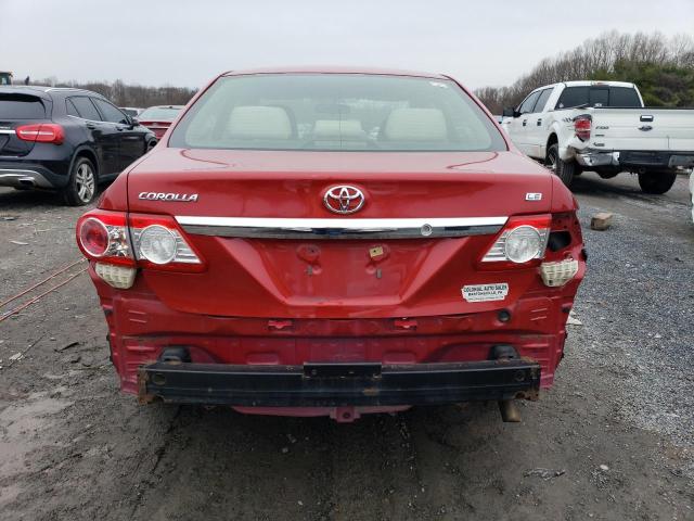 JTDBU4EE3B9168691 - 2011 TOYOTA COROLLA BASE RED photo 6
