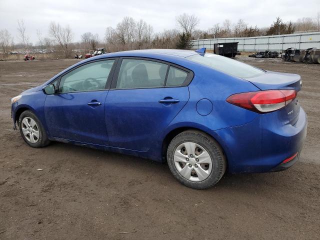 3KPFK4A78HE046380 - 2017 KIA FORTE LX BLUE photo 2