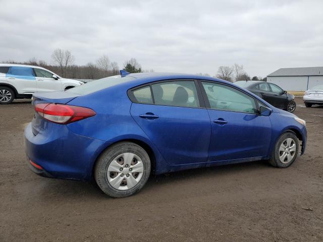 3KPFK4A78HE046380 - 2017 KIA FORTE LX BLUE photo 3