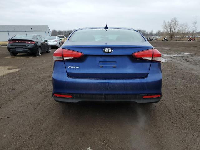 3KPFK4A78HE046380 - 2017 KIA FORTE LX BLUE photo 6