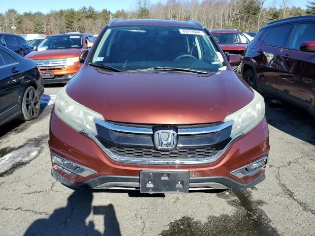 2HKRM4H71FH646941 - 2015 HONDA CR-V EXL RED photo 5