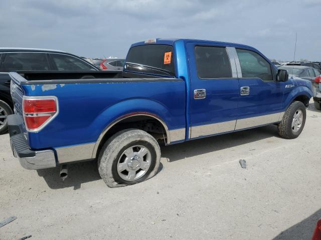 1FTFW1CF3BKD64743 - 2011 FORD F150 SUPERCREW BLUE photo 3