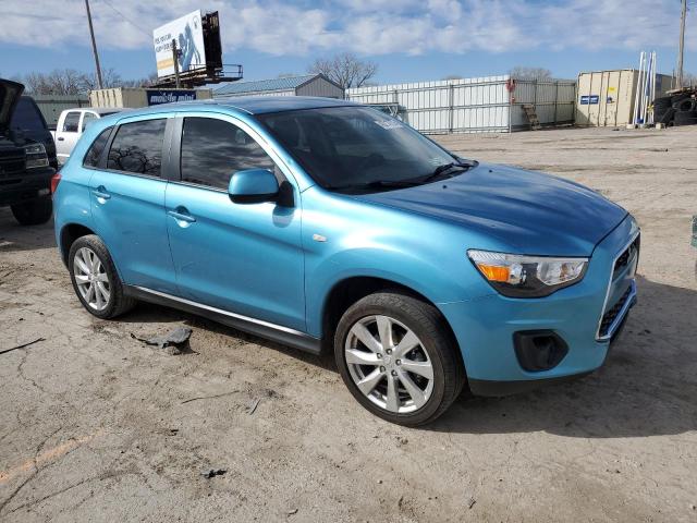 4A4AP3AU5EE025529 - 2014 MITSUBISHI OUTLANDER ES BLUE photo 4