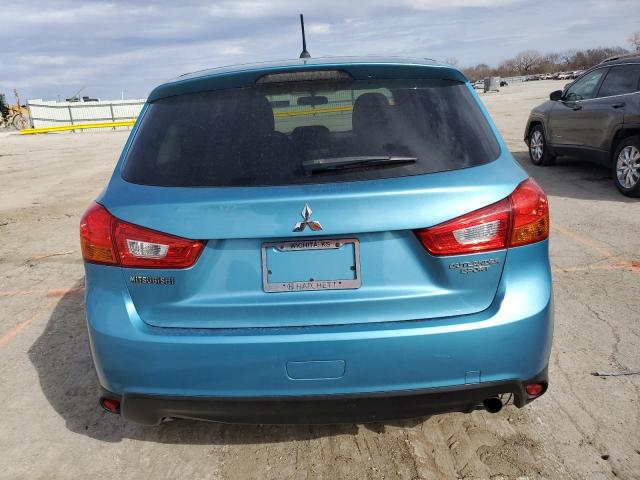 4A4AP3AU5EE025529 - 2014 MITSUBISHI OUTLANDER ES BLUE photo 6