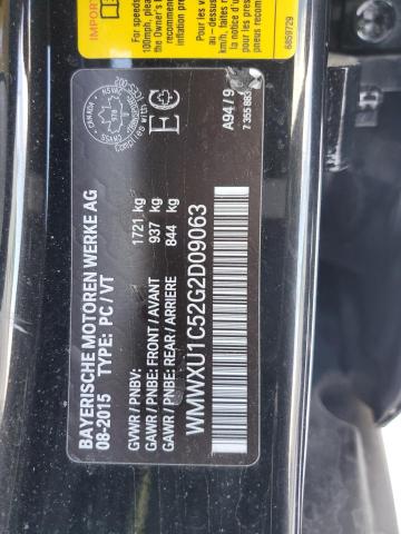 WMWXU1C52G2D09063 - 2016 MINI COOPER BLACK photo 13