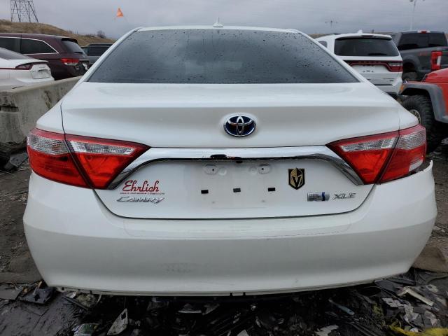 4T1BD1FK6FU171649 - 2015 TOYOTA CAMRY HYBRID WHITE photo 6