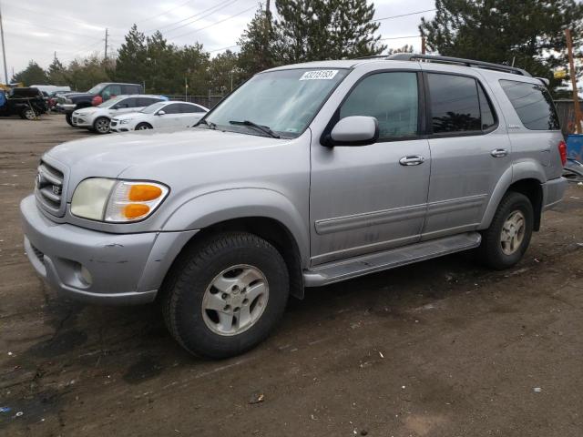 5TDBT48A52S070999 - 2002 TOYOTA SEQUOIA LIMITED SILVER photo 1