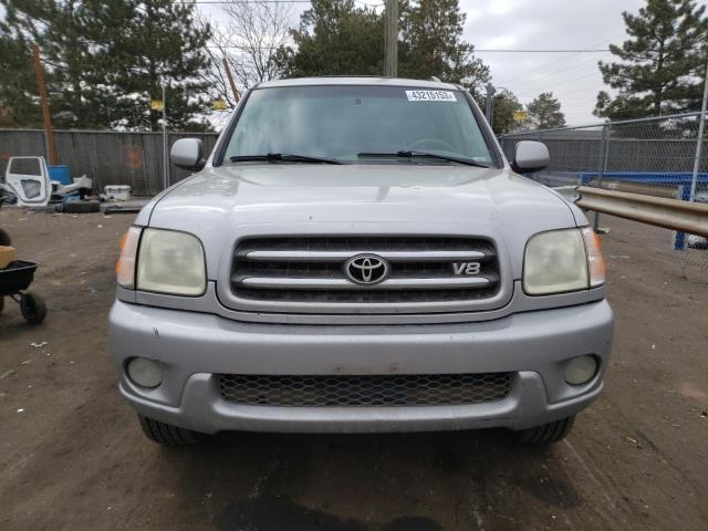 5TDBT48A52S070999 - 2002 TOYOTA SEQUOIA LIMITED SILVER photo 5