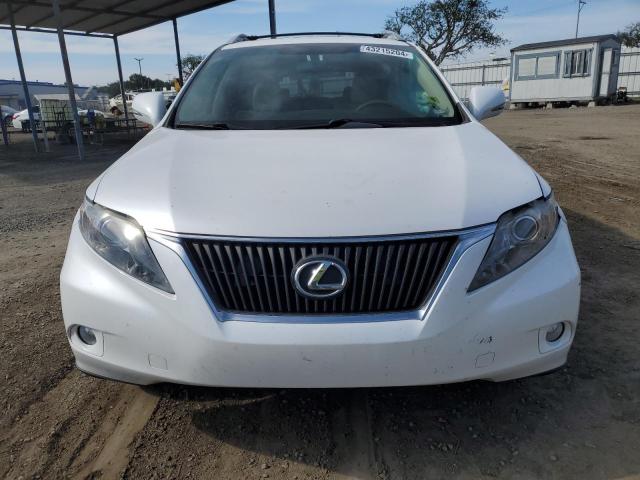 2T2ZK1BA4AC029372 - 2010 LEXUS RX 350 WHITE photo 5