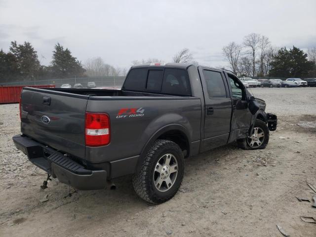 1FTPW14595FA85787 - 2005 FORD F150 SUPERCREW GRAY photo 3