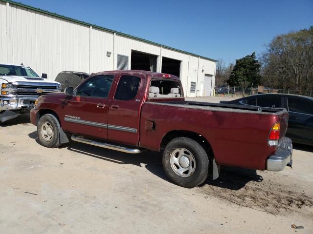 5TBRN34144S437458 - 2004 TOYOTA TUNDRA ACCESS CAB SR5 RED photo 2
