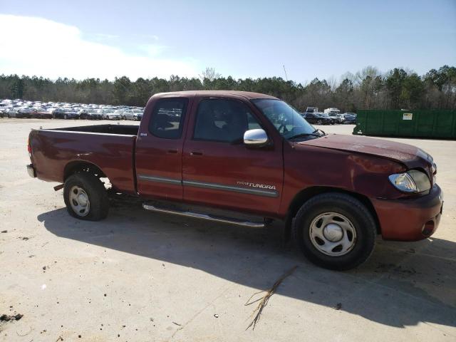 5TBRN34144S437458 - 2004 TOYOTA TUNDRA ACCESS CAB SR5 RED photo 4