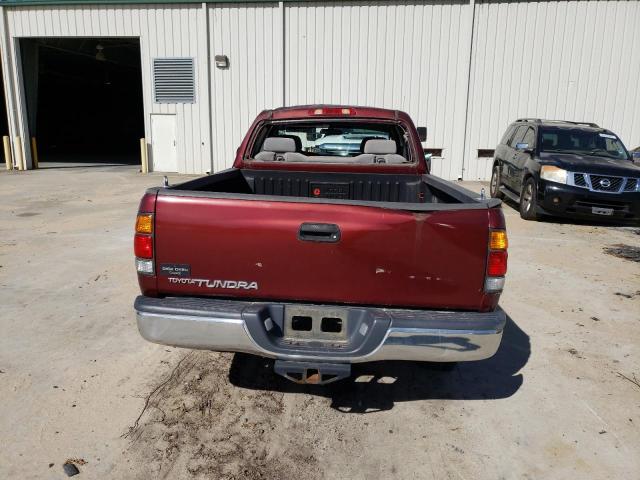 5TBRN34144S437458 - 2004 TOYOTA TUNDRA ACCESS CAB SR5 RED photo 6