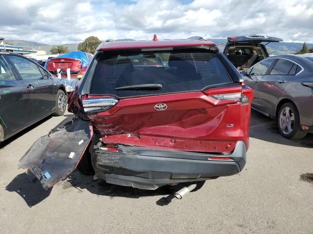 2T3H1RFVXKW008970 - 2019 TOYOTA RAV4 LE BURGUNDY photo 6