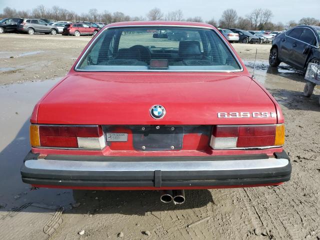 WBAEC7400G0606812 - 1986 BMW 635 CSI RED photo 6