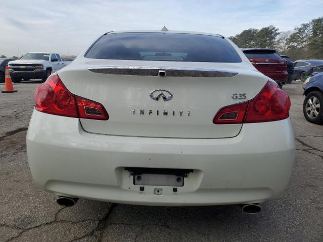 JNKBV61EX8M209689 - 2008 INFINITI G35 WHITE photo 6