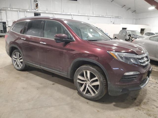 5FNYF6H91HB077609 - 2017 HONDA PILOT TOURING BURGUNDY photo 4