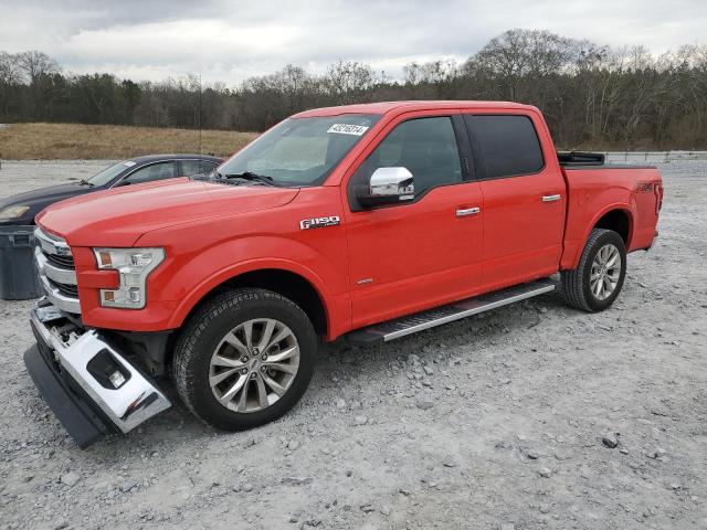 1FTEW1EG0HKC57613 - 2017 FORD F150 SUPERCREW RED photo 1