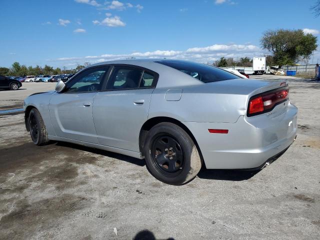 2C3CDXAT8CH282542 - 2012 DODGE CHARGER POLICE SILVER photo 2