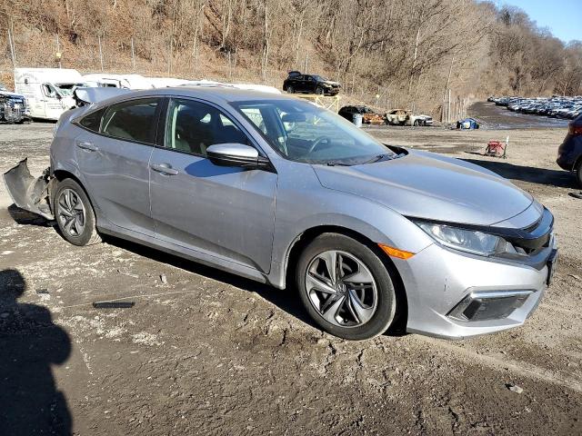 19XFC2F68LE215307 - 2020 HONDA CIVIC LX SILVER photo 4