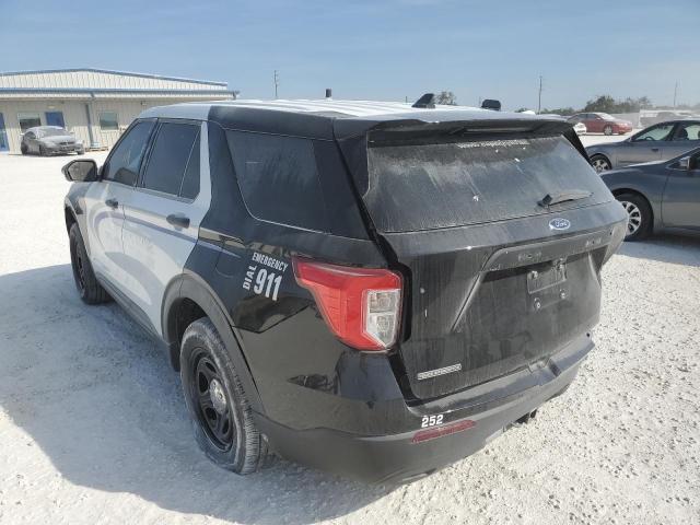 1FM5K8AB1NGA42122 - 2022 FORD EXPLORER POLICE INTERCEPTOR TWO TONE photo 2