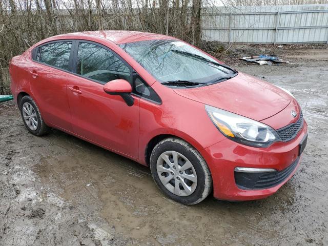 KNADM4A38H6050124 - 2017 KIA RIO LX RED photo 4