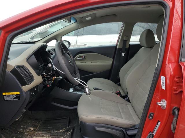 KNADM4A38H6050124 - 2017 KIA RIO LX RED photo 7