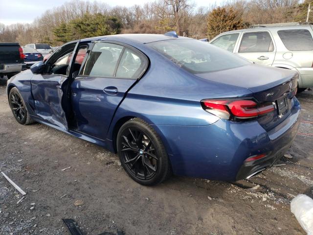 WBA13BJ06NWX47674 - 2022 BMW 530 XI BLUE photo 2