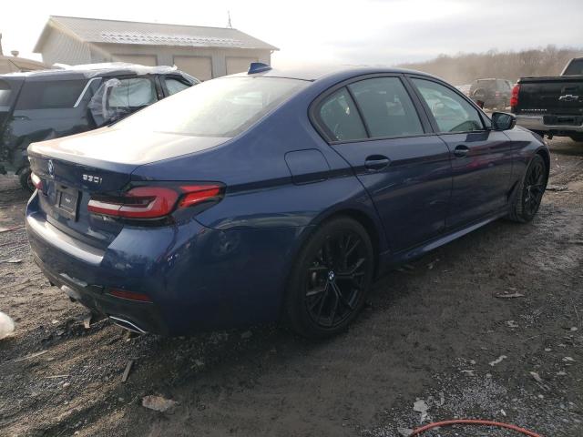 WBA13BJ06NWX47674 - 2022 BMW 530 XI BLUE photo 3